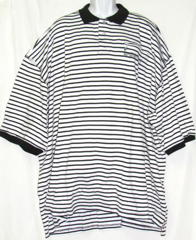   New Black Classic Polo Stripped Shirt Choose Size Big & Tall 5XL 6XL