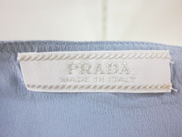 AUTH PRADA Blue Spaghetti Strap Button Detail Dress 38  
