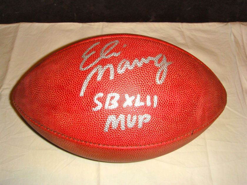 Eli Manning signed MVP Super Bowl XLII Football  