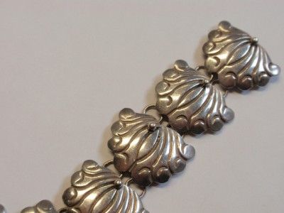 VINTAGE 1960S SILVER   MEXICAN BRACELET   LOS BALLESTEROS TAXCO  