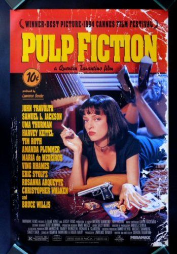 PULP FICTION * CINEMASTERPIECES ORIGINAL MOVIE POSTER C9 C10 NM M 1994 