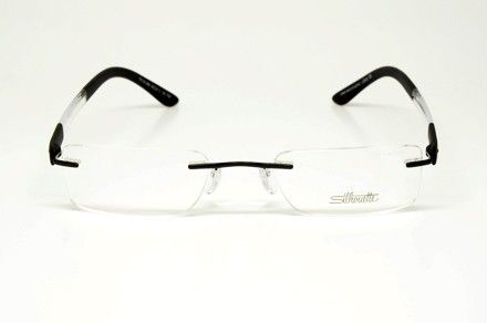 SILHOUETTE 7731/50 6053 S.49 RX GLASSES BLACK CLEAR 7731 50 EYEGLASSES 