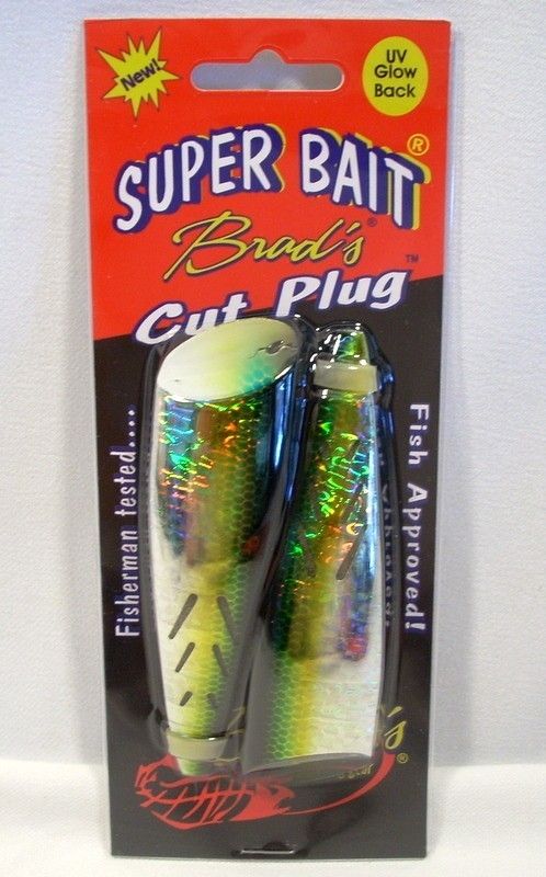 Brads 4 Shamrock Super Bait Cut Plug UV Glow Back  