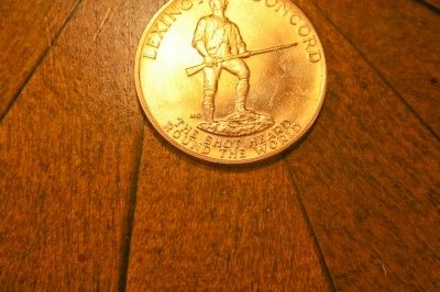 American Revolution Paul Revere Gold Coin Token Medal  