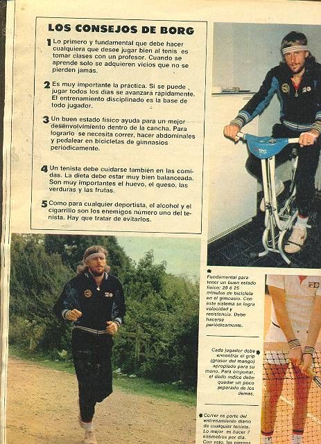 TENNIS BJORN BORG Teaching to Play ARGENTINA Magazine  