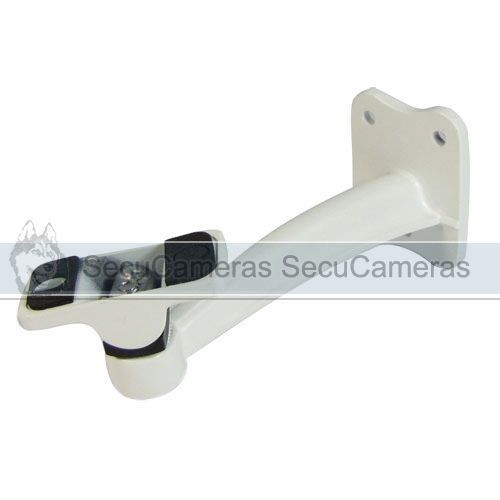 White Wall Mount Metal Bracket for CCTV Camera  