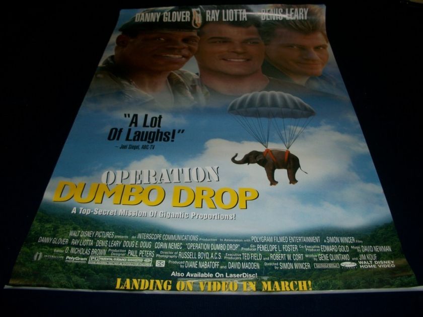 OPERATION DUMBO DROP MOVIE POSTER  DENIS LEARY   MO 380  
