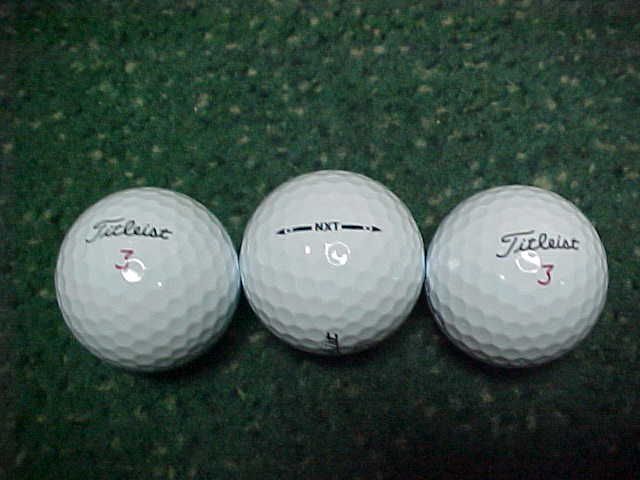 DOZEN NEW 2011 TITLEIST NXT GOLF BALLS, 72 BALLS, NO EXTRA LOGOS 