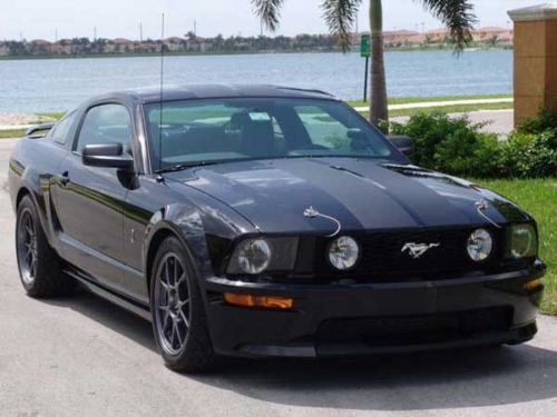 05 06 07 08 09 MUSTANG 10 Stripes Matte Black  