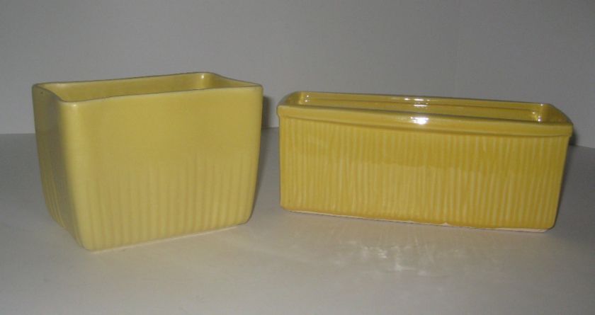 Yellow Planters McCoy Pottery 1940s  