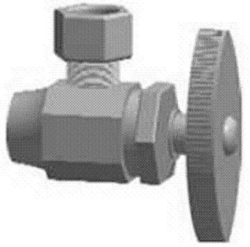 BRASSCRAFT R09 R 1/2 x 1/4 RB Angle Stop Sweat Valve  