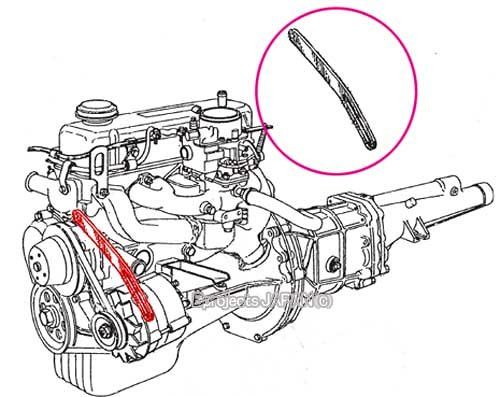 ALTERNATOR Adjusting Bar Early A10 A12, Datsun 1200 B10  