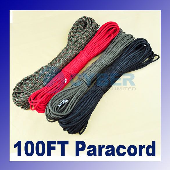 Rope Cord Parachute Cord Paracord 330lb 7 Strand 100FT  