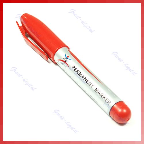 CD DVD Disc Blank Media Permanent Marker Pen Red Useful  