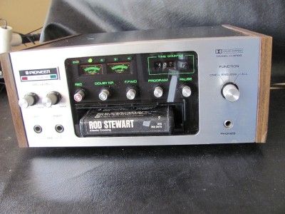 Vintage Pioneer H R100 8 track player new belt w/Dolby superb  