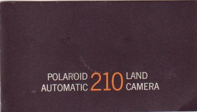 Polaroid 210 Land Camera Instruction Manual Original  