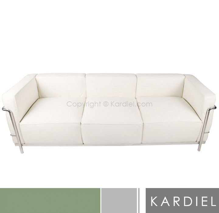 LE CORBUSIER LC3 SOFA WHITE 3 seater chair loveseat leather grande 