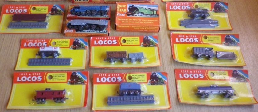 SELECTION of VINTAGE LONE STAR 000 TRAINS N GAUGE LOCOS   ROLLING 