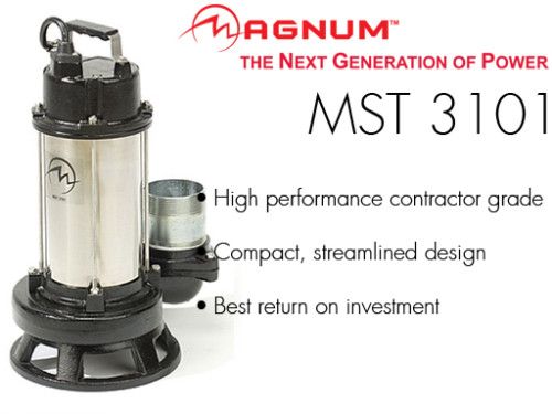 Magnum MST 3101 3 1HP 120v Sub. Trash Pump  