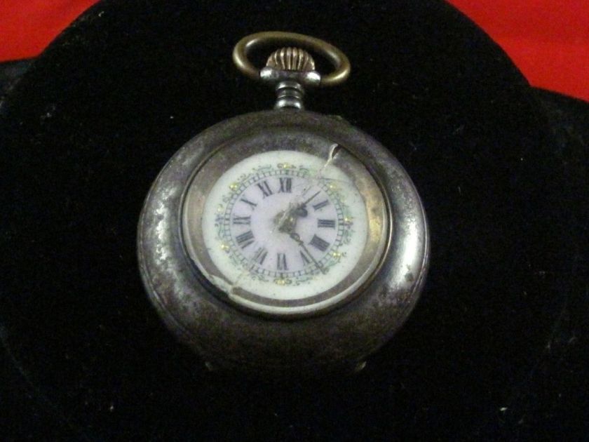 VINTAGE 0S SWISS POCKETWATCH FANCY DIAL ***  