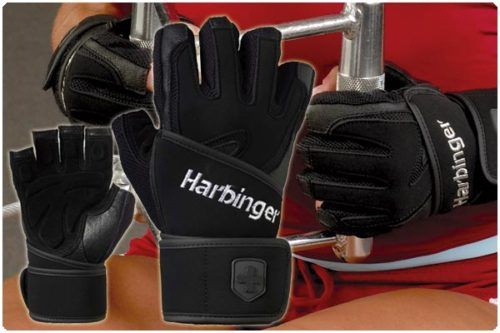 HARBINGERS #1255 WOMENS WRIST WRAP LIFTING GLOVES  