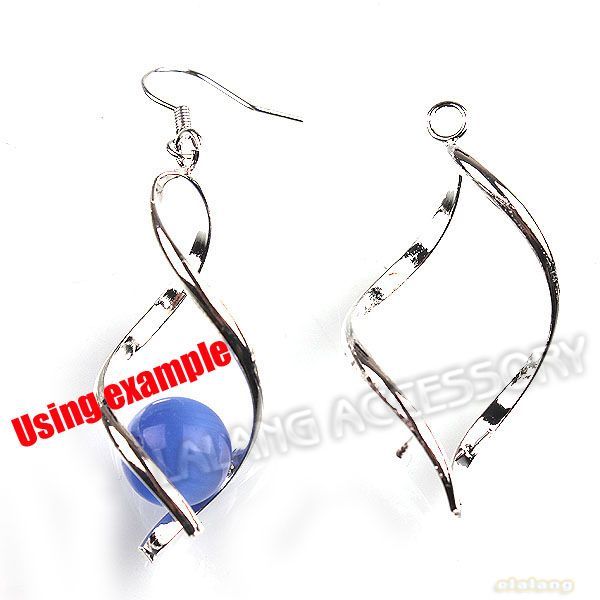 100 Wholesale Charms Silver Plated Smooth Hooks Earring Earwires 