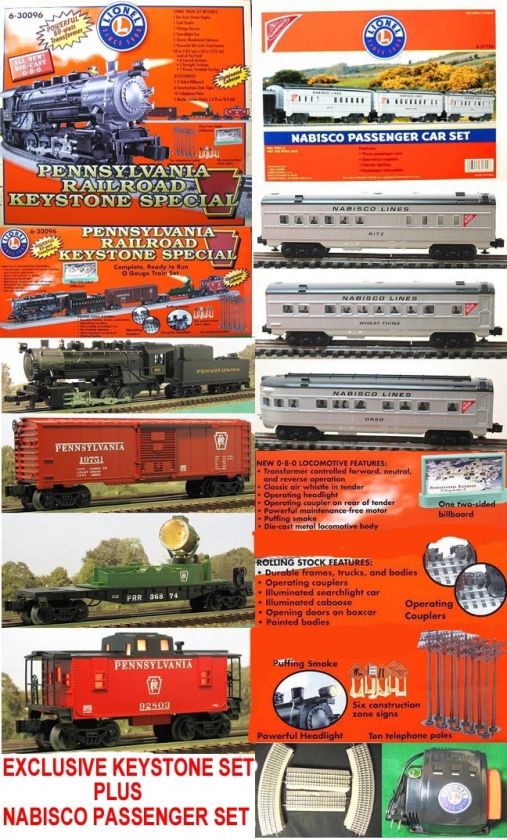 LIONEL 30096 PENNSY PASSENGER & FREIGHT SET   SA  