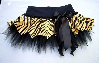 TIGER ZEBRA PRINT TUTUS RARA DANCE STAGE PARTY COSTUME  