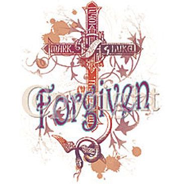 Christian Cross FORGIVEN NEW Small Garden Flag Banner  