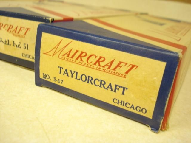  OF 4 ** MAIRCRAFT SOLID WOOD MODEL AIRPLANE KITS **over 50 years old 