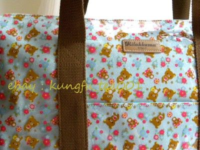 San X Rilakkuma Relax Bear Forest Series Travel Luggage Gym Diaper Bag 