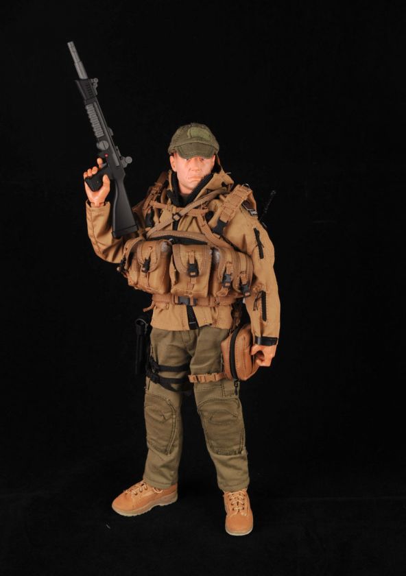 Custom US PMC Private Military Contractor Machine Gunner 1/6 Figure 