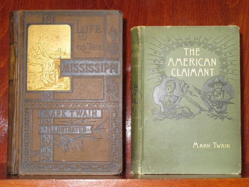 MARK TWAIN 1st Ed Lot LIFE ON THE MISSISSIPPI & THE AMERICAN CLAIMANT 