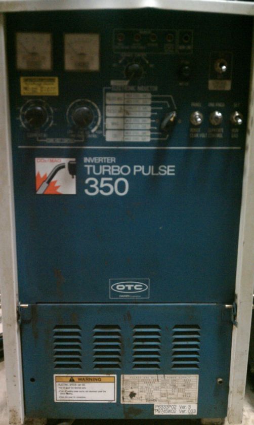 OTC DR4000 Robot/Controller w/OTC Turbo Pulse 350 Weld  