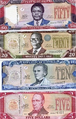 LIBERIA 5 10 20 50 Dollars 2009 P NEW UNC set 4 pcs  