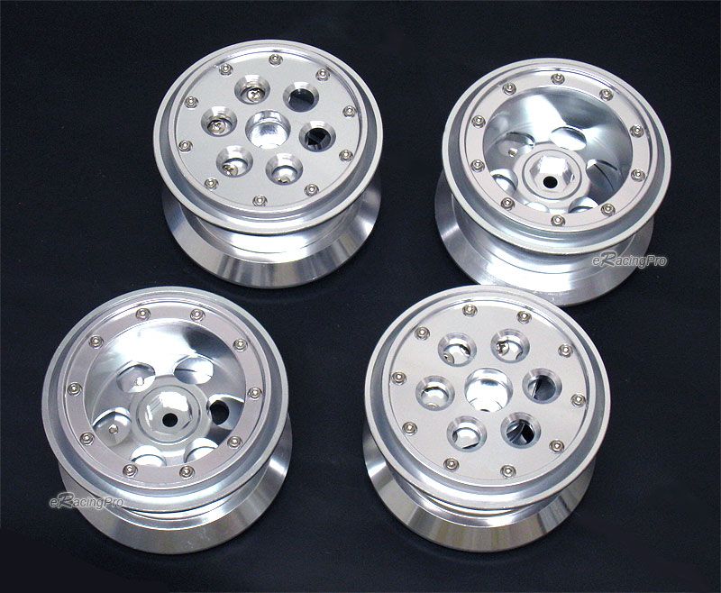 Beadlock Weighted Wheels Fits Tamiya Land Cruiser CR01  