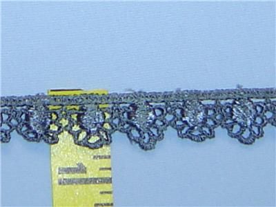 Rayon Venise Lace Edging Trim 3/4 Blue 5 yds #S59  