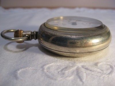 NEW YORK STANDARD POCKET WATCH, STEM SET & WIND w/SECOND HAND, NEEDS 