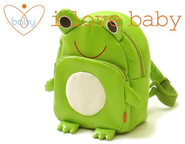 Linda Green Frog Baby Kindergarten School Bag Backpack  