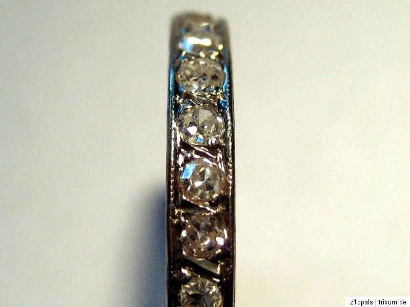 Platinum Art Deco Diamond Half Eternity Ring   VIDEO  