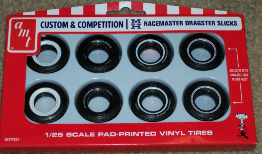 AMT M & H Racemaster Dragster Slicks custom and competition 1/25 