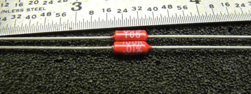 100 Ohm 0.01% ±5ppm Ultra Precision Metal Film Resistor  