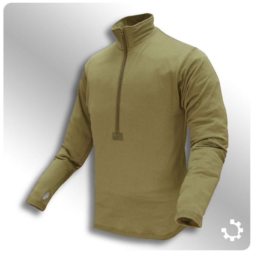 Condor Tactical Base II Zip Pullover, New   Coyote Tan  