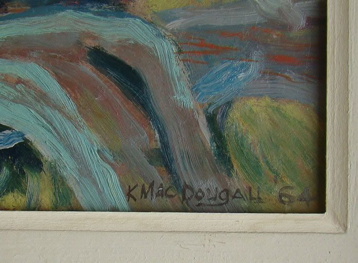 Ken MacDougall (b1933) Canadian Listed Oil on Masonite  