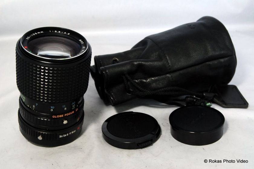 Konica AR Tokina 35 105mm f3.5 4.3 RMC lens for FS 1  