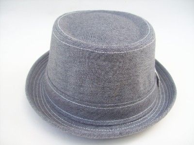 Peter Grimm Grey Cotton Pork Pie Styled Casual Hat   Matrix  