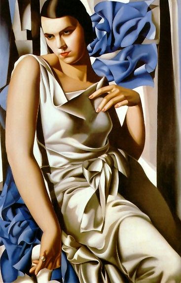 SALE OIL PAINTING REPRO OF Tamara de Lempicka SIGNED NR ON CANVAS