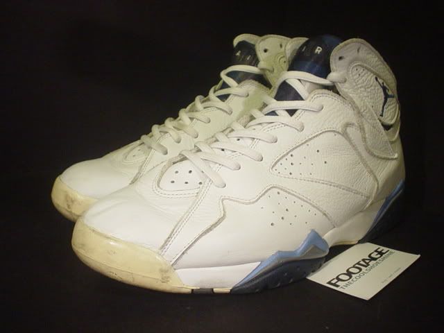 2002 Nike Air Jordan VII 7 Retro WHITE FRENCHIE FRENCH BLUE FLINT GREY 