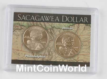   and Denver (D) mint uncirculated Sacagawea Golden Dollars