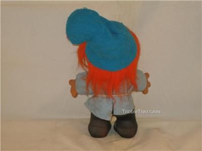 1980 8 DAM/NORFIN TROLLORANGE SPIKY HAIR BLUE PAINTED LEGS ORIG 